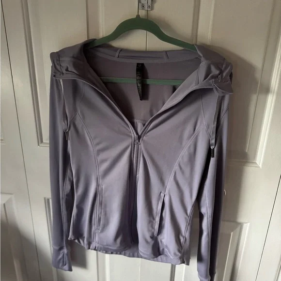 90 Degree By Reflex Light Purple Zip-Up Jacket stretchy - Picture 4 of 7